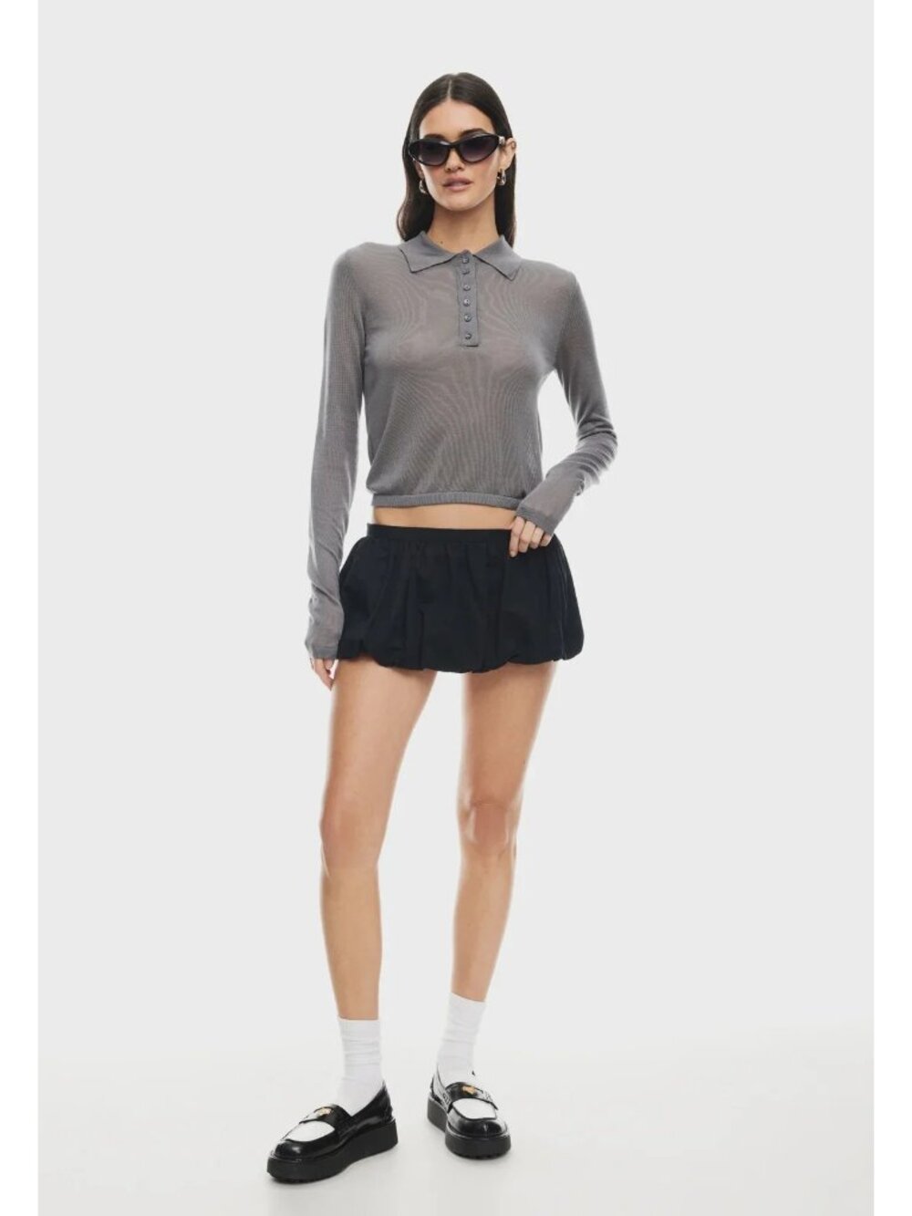 LIONESS Un Tutu Mini Skort in Onyx Small New Womens Skirt Shorts - Picture 15 of 15